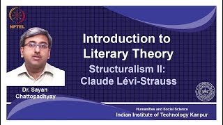 noc18hs31Lecture 17Structuralism Claude LeviStrauss [upl. by Lehcim]