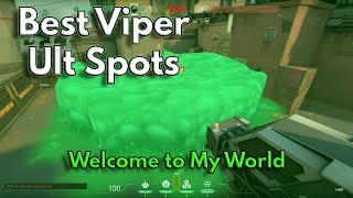 BEST ULT SPOTS All Maps Viper Guide Valorant [upl. by Dranal]