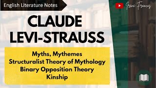 Claude Levi Strauss  Myths  Mythemes  Binary Opposition  Kinship  Structuralism IRENE FRANCIS [upl. by Akire462]