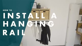 How To Hang A Clothes Rail  Bunnings Warehouse [upl. by Landa]