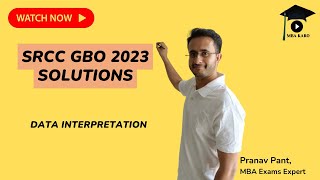 SRCC GBO 2023 Solutions  Data Interpretation [upl. by Natalie]