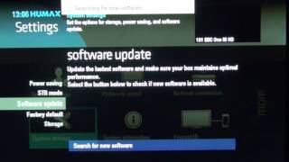 Humax HDR1100S  Software Update [upl. by Sven]