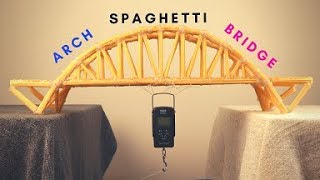 Making a Spaghetti Bridge and Testing it 🍝 [upl. by Irrehc129]