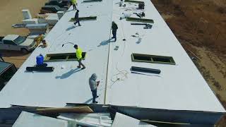 Commercial TPO Retrofit Metal Roof by ProClaims Roofing [upl. by Rayburn]