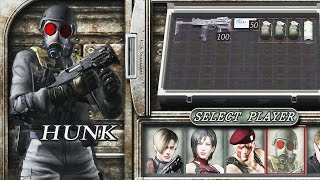 Resident Evil 4 PS4 1080p 60fps  The Mercenaries  Hunk All Stages [upl. by Wait]