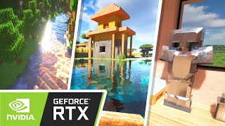 Top 10 RTX Shaders For Minecraft Bedrock 121 [upl. by Kazimir]