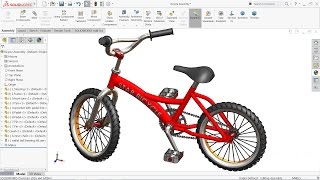 Solidworks tutorial  Design and Assembly of Bicycle in Solidworks [upl. by Rodama96]