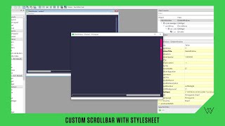 Qt Designer  Custom Scrollbar With Stylesheet  Modern GUI [upl. by Hill]