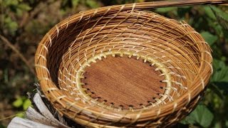 Spiral Stitch Pine Needle Basket [upl. by Len]