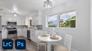 How To Edit Interior Luxury Real Estate Photos  HDR with NO FLASH [upl. by Anastos]