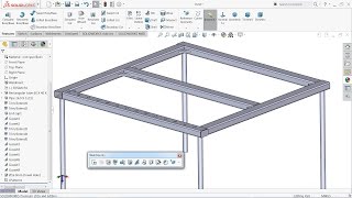 Solidworks tutorial Basic of Weldments [upl. by Nuahsed]