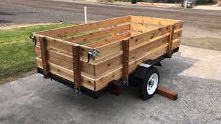 Harbor Freight Utility Trailer Build DIY utilitytrailer [upl. by Edrahc]