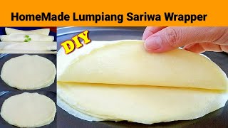 LUMPIANG SARIWA WRAPPER RECIPE  HOMEMADE FRESH LUMPIA WRAPPER  DIY Fresh Lumpia Wrapper [upl. by Borden]