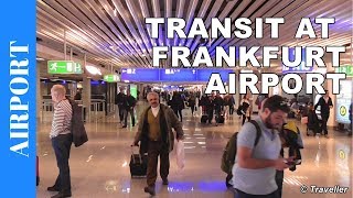 TRANSIT WALK AT FRANKFURT Airport FRA Terminal 1  Connection Flight Transfer Arriving amp Departing [upl. by Aicileb200]