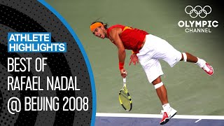 Rafael Nadals golden journey at Beijing 2008  Athlete highlights [upl. by Paver920]