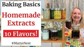 How to Make Homemade Extracts  Flavored Extracts  Baking Basics [upl. by Atalanta]