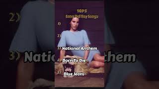 TOP 5 LANA DEL REY SONGS shorts [upl. by Ezar385]