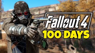 I SPENT 100 Days in Fallout 4 Survival Mode As An NCR Veteran Fallout 4 Movie [upl. by Kantos]