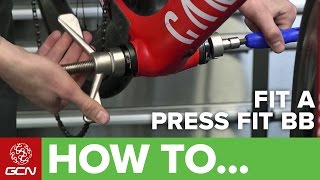 How To Remove amp Fit A Press Fit Bottom Bracket On A Road Bike [upl. by Ahsinut876]