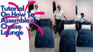 Chaise Lounge  Furniture Assembly Tutorial [upl. by Iturhs]