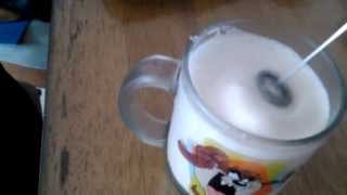 Aerolatte Review Frothing Cold Milk In Under 1 Minute [upl. by Simara]